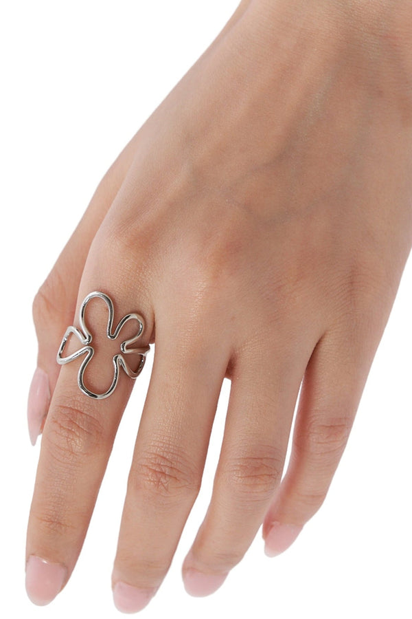 Abstract Flower Ring