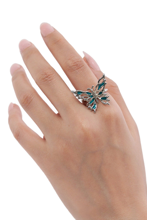 Blue Muse Butterfly Ring