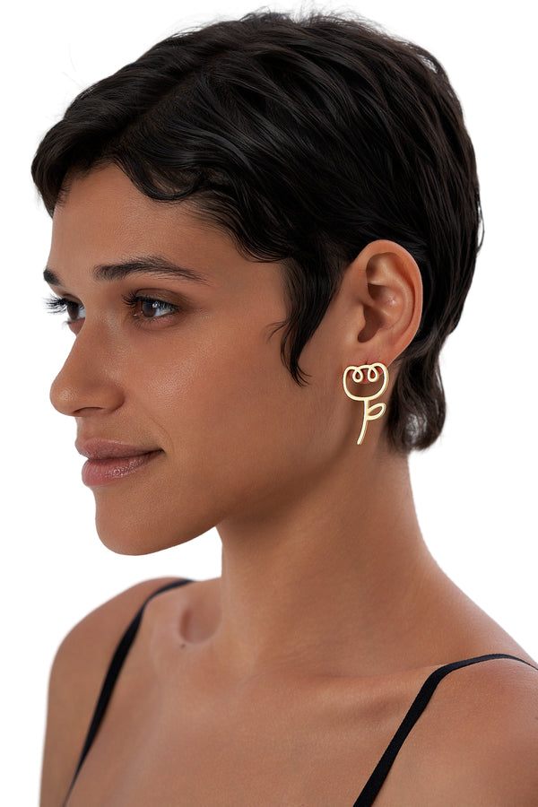 Minimalist Golden Bloom