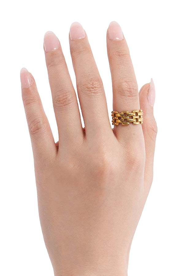 Golden Grid Ring