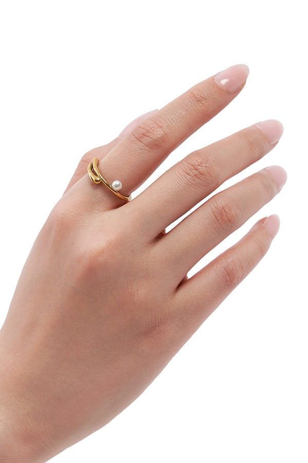 Luna Golden Wrap Ring