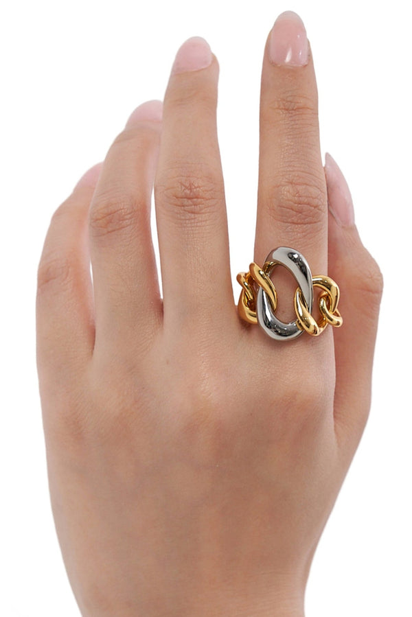 Bossy Two-Tone Statement Ring